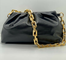 Carica l'immagine nel visualizzatore di Gallery, BORSA POCHETTE NERA IN ECOPELLE BAG06