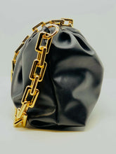 Carica l'immagine nel visualizzatore di Gallery, BORSA POCHETTE NERA IN ECOPELLE BAG06