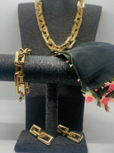 Carica l'immagine nel visualizzatore di Gallery, SET CATENA IN LEGA DORATA JEW03