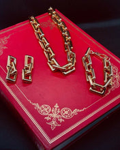 Carica l'immagine nel visualizzatore di Gallery, SET CATENA IN LEGA DORATA JEW03