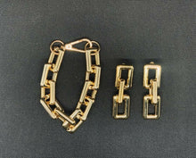 Carica l'immagine nel visualizzatore di Gallery, SET CATENA IN LEGA DORATA JEW03