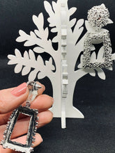 Carica l'immagine nel visualizzatore di Gallery, ORECCHÌNI CORNICE col. ARGENTO JEW13