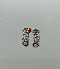 Carica l'immagine nel visualizzatore di Gallery, ORECCHÌNI CERCHIO CON CUORI col. ARGENTO JEW19