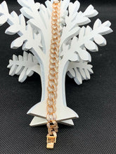 Carica l'immagine nel visualizzatore di Gallery, BRACCIALE DONNA STRASS col. ORO ROSA JEW21
