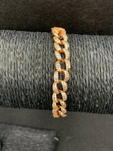 Carica l'immagine nel visualizzatore di Gallery, BRACCIALE DONNA STRASS col. ORO ROSA JEW21