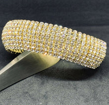 Carica l'immagine nel visualizzatore di Gallery, BRACCIALE DONNA STRASS col. ORO JEW29