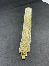 Carica l'immagine nel visualizzatore di Gallery, BRACCIALE DONNA STRASS col. ORO JEW29