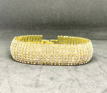Carica l'immagine nel visualizzatore di Gallery, BRACCIALE DONNA STRASS col. ORO JEW29
