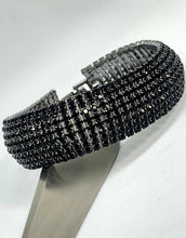 Carica l'immagine nel visualizzatore di Gallery, BRACCIALE DONNA STRASS col. NERO JEW30