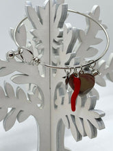 Carica l'immagine nel visualizzatore di Gallery, BRACCIALE DONNA RIGIDO CON CIONDOLI col. ARGENTO JEW34