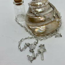 Carica l'immagine nel visualizzatore di Gallery, COLLANINA ROSARIO TRASPARENTE NEK16