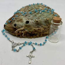 Carica l'immagine nel visualizzatore di Gallery, COLLANINA ROSARIO CELESTE NEK17