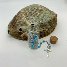 Carica l'immagine nel visualizzatore di Gallery, COLLANINA ROSARIO CELESTE NEK17