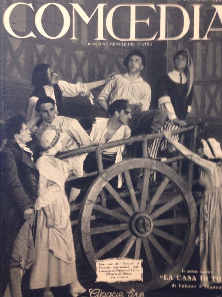 Comedia Rassegna Mensile Di Teatro Ottobre/novembre 1929