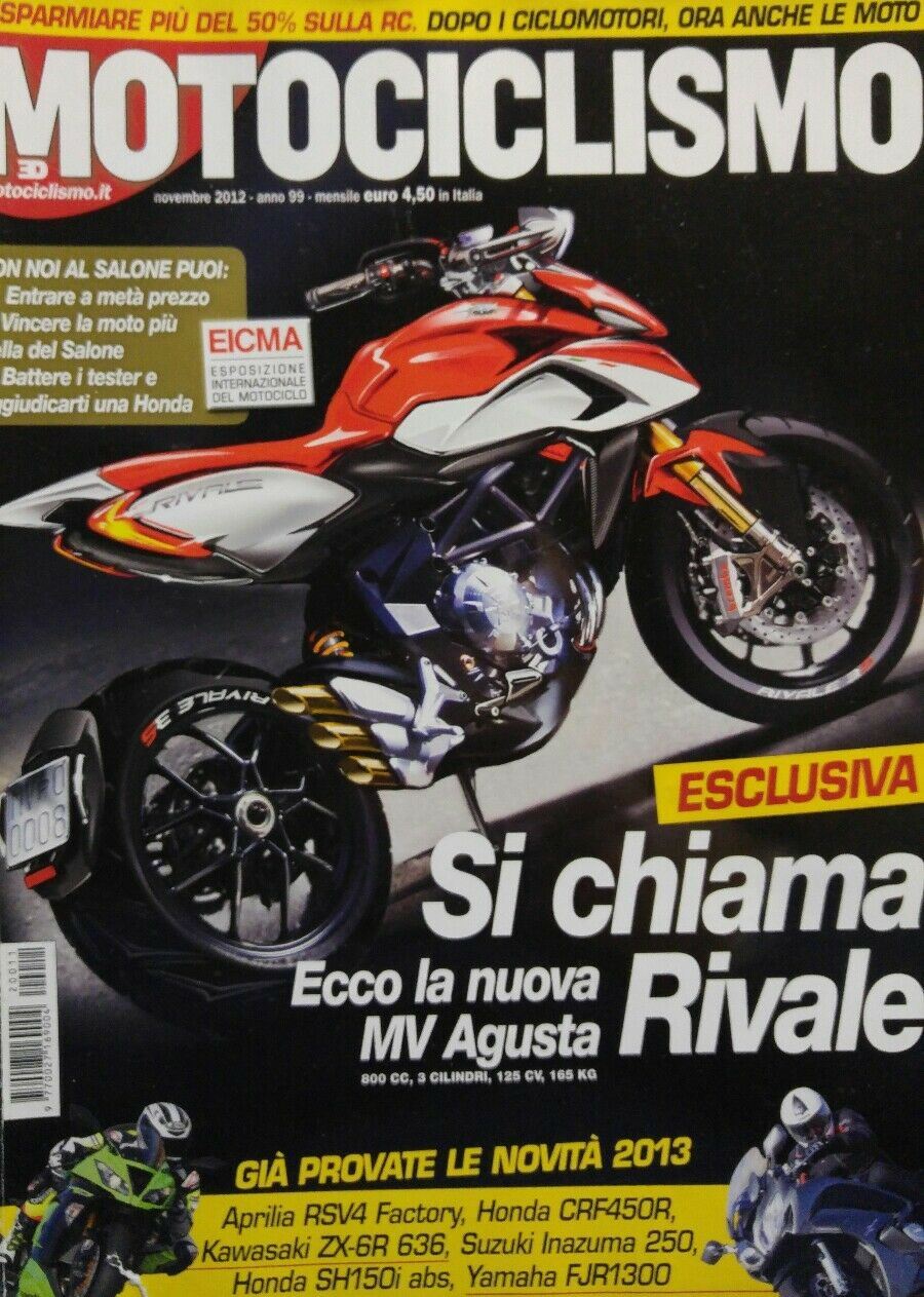 MOTOCICLISMO NOVEMBRE 2012