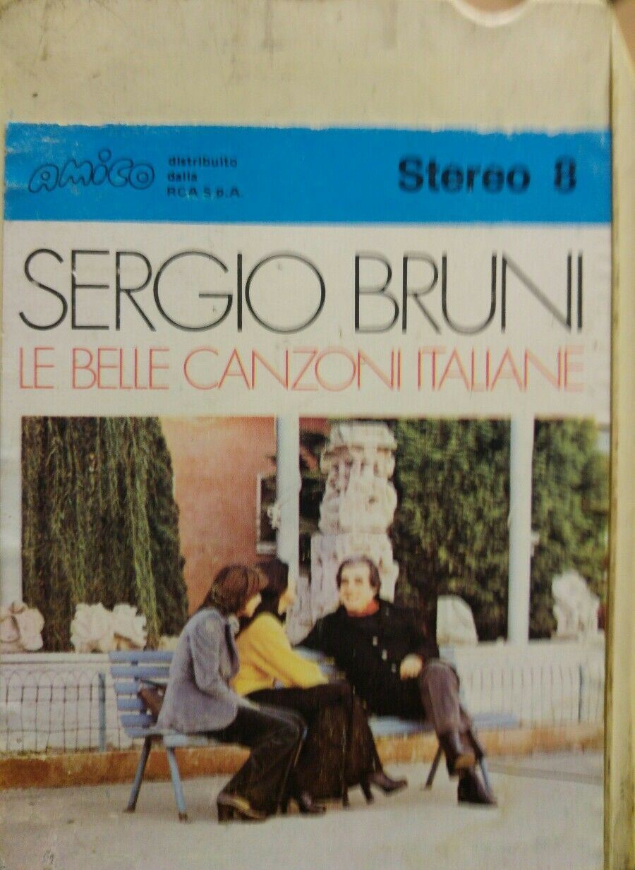 CASSETTA STEREO 8 SERGIO BRUNI LE PIU' BELLE CANZONI ITALIANE