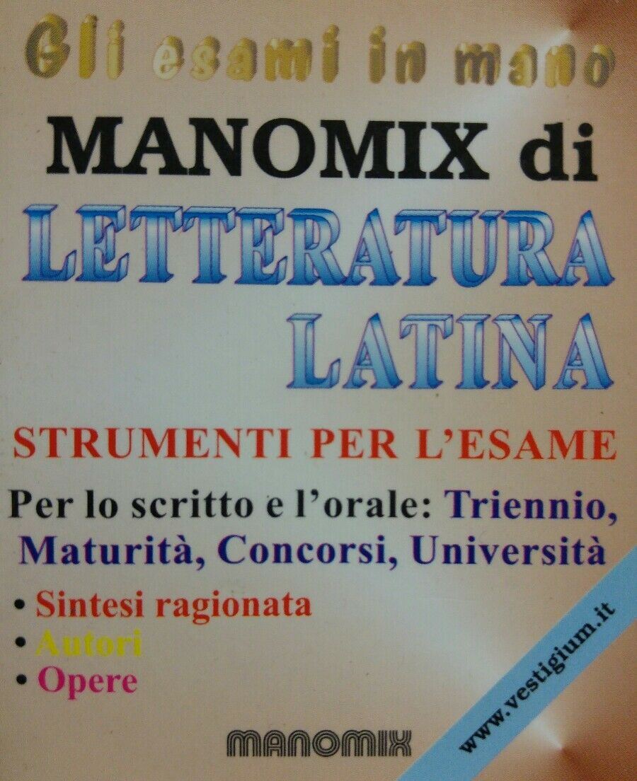 MANOMIX LETTERATURA LATINA