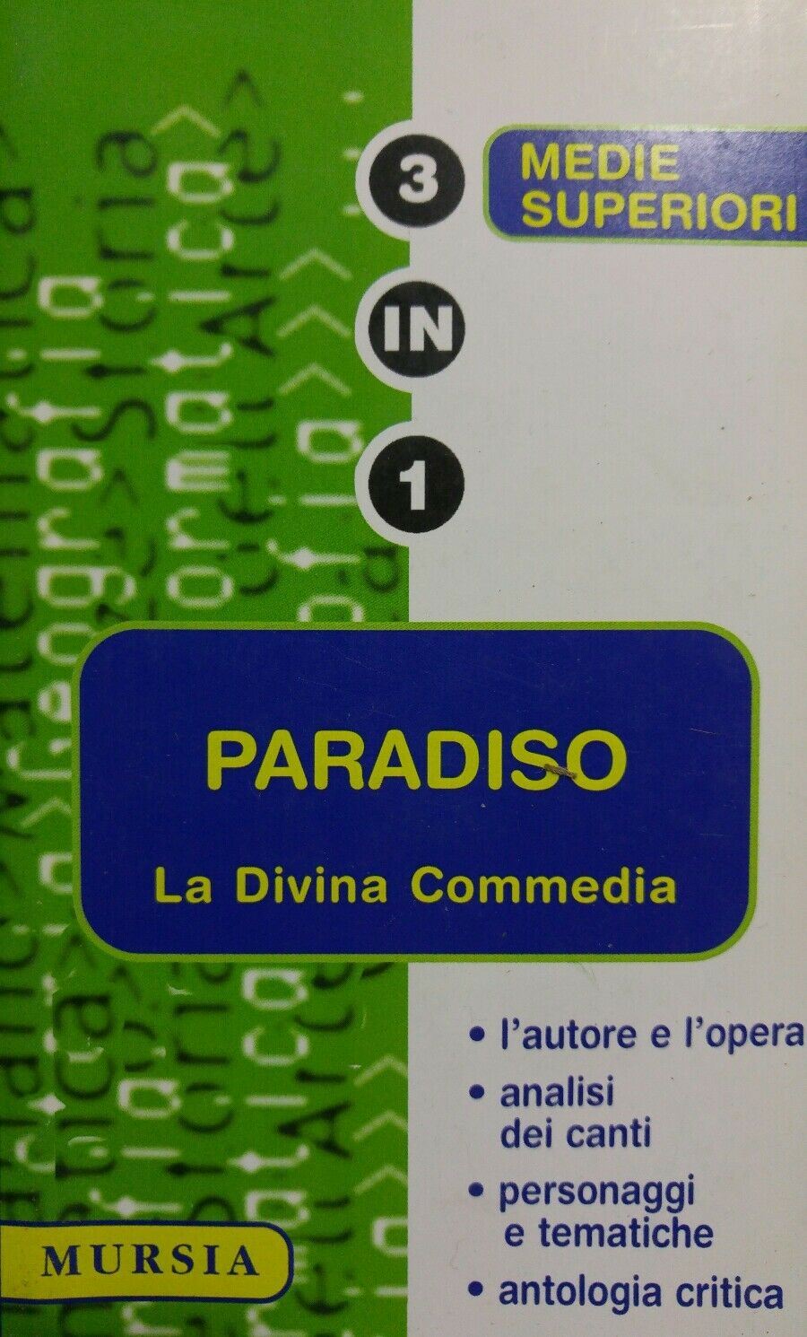 PARADISO LA DIVINA COMMEDIA 3 IN 1 MURSIA