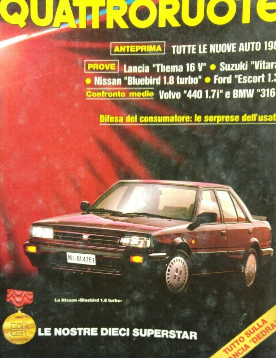 QUATTRORUOTE N.399 1989 LANCIA THEMA 16V SUZUKI VITARA BMW 316I