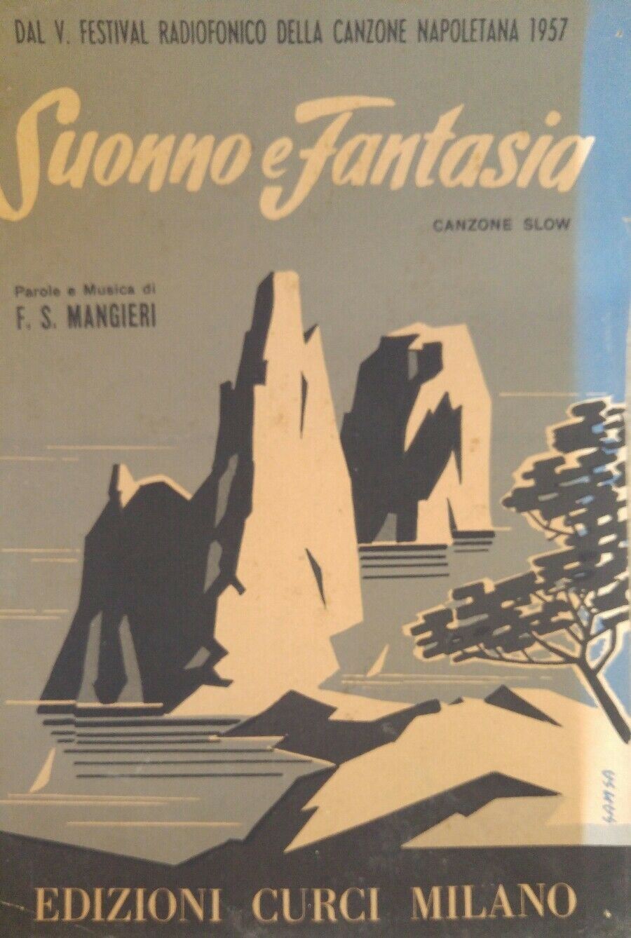 SPARTITO MUSICALE SUONNO E FANTASIA