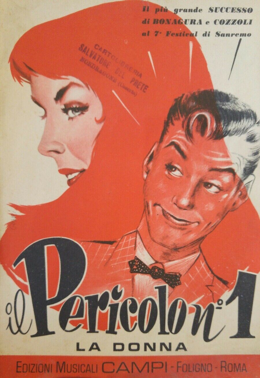 SPARTITO MUSICALE IL PERICOLO N.1 LA DONNA
