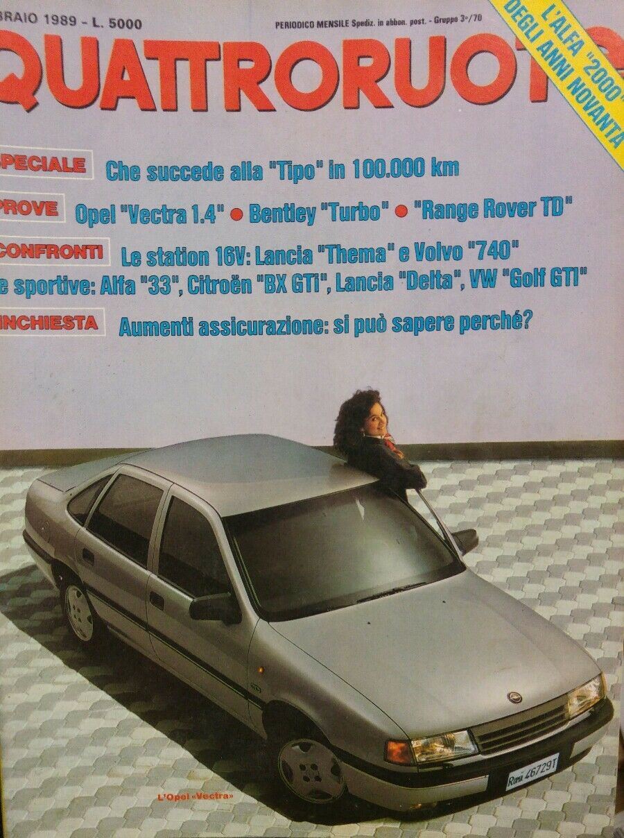 QUATTRORUOTE FEBBRAIO 1989