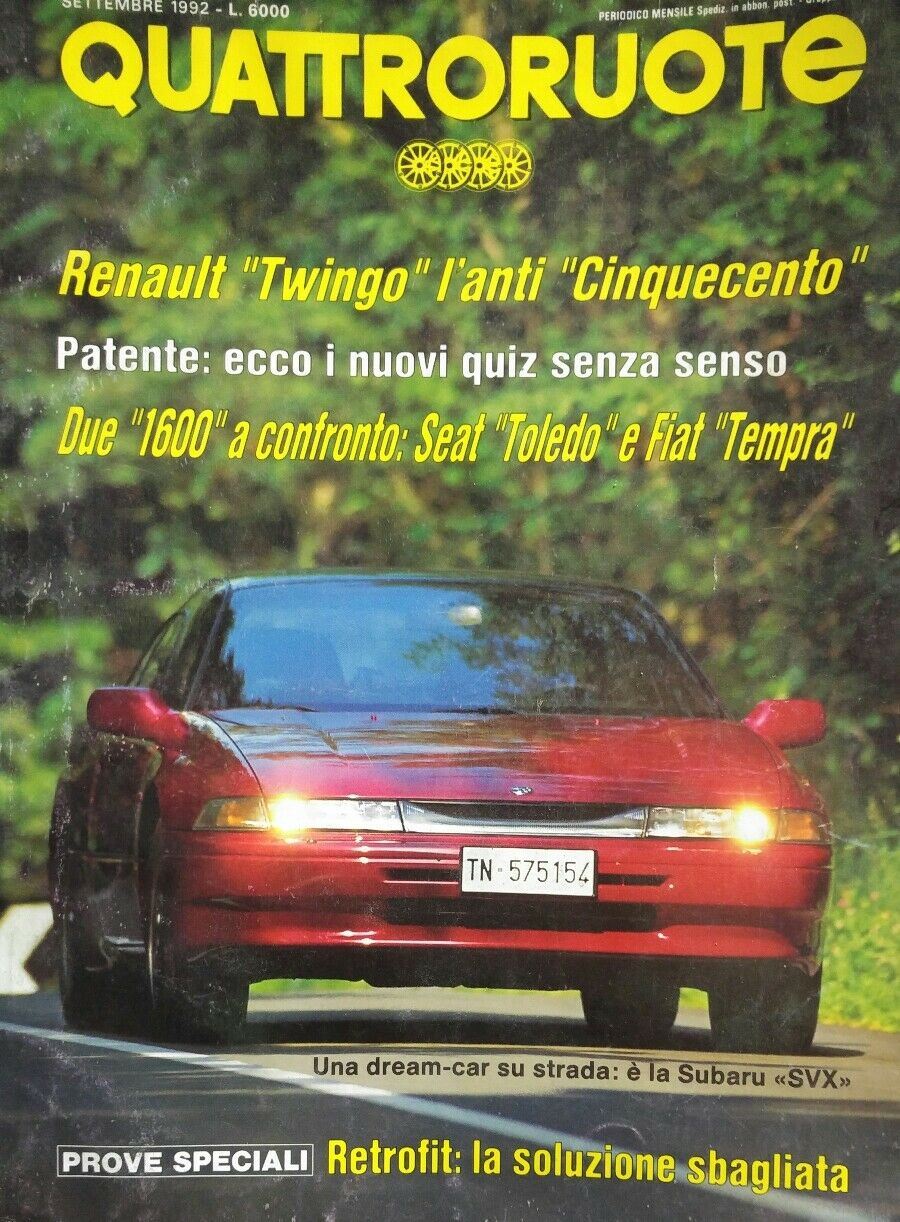 QUATTRORUOTE SETTEMBRE 1992