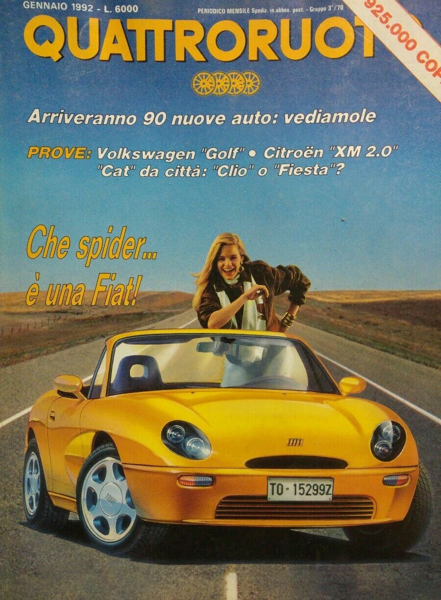 QUATTRORUOTE GENNAIO 1992