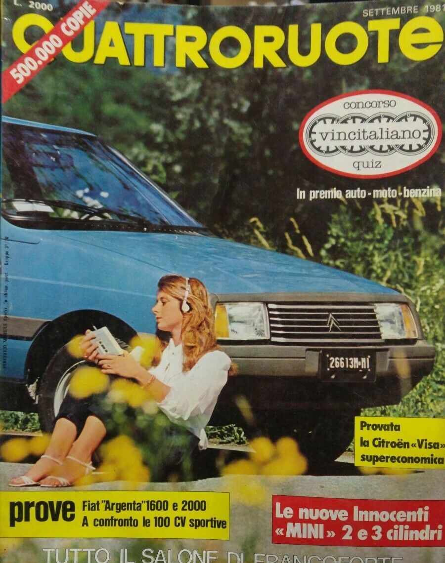 QUATTRORUOTE SETTEMBRE 1981