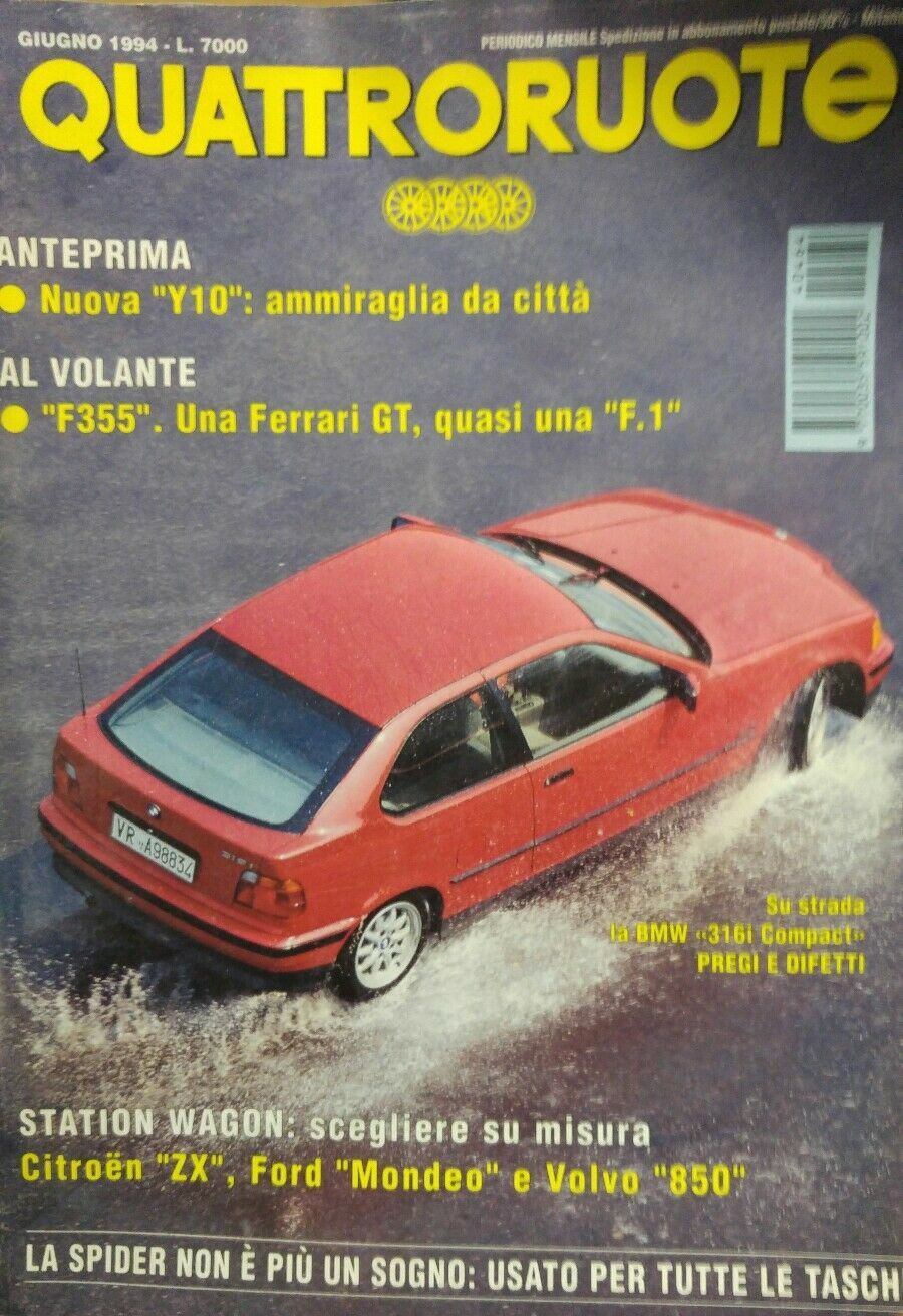 QUATTRORUOTE GIUGNO 1994 FERRARI 355