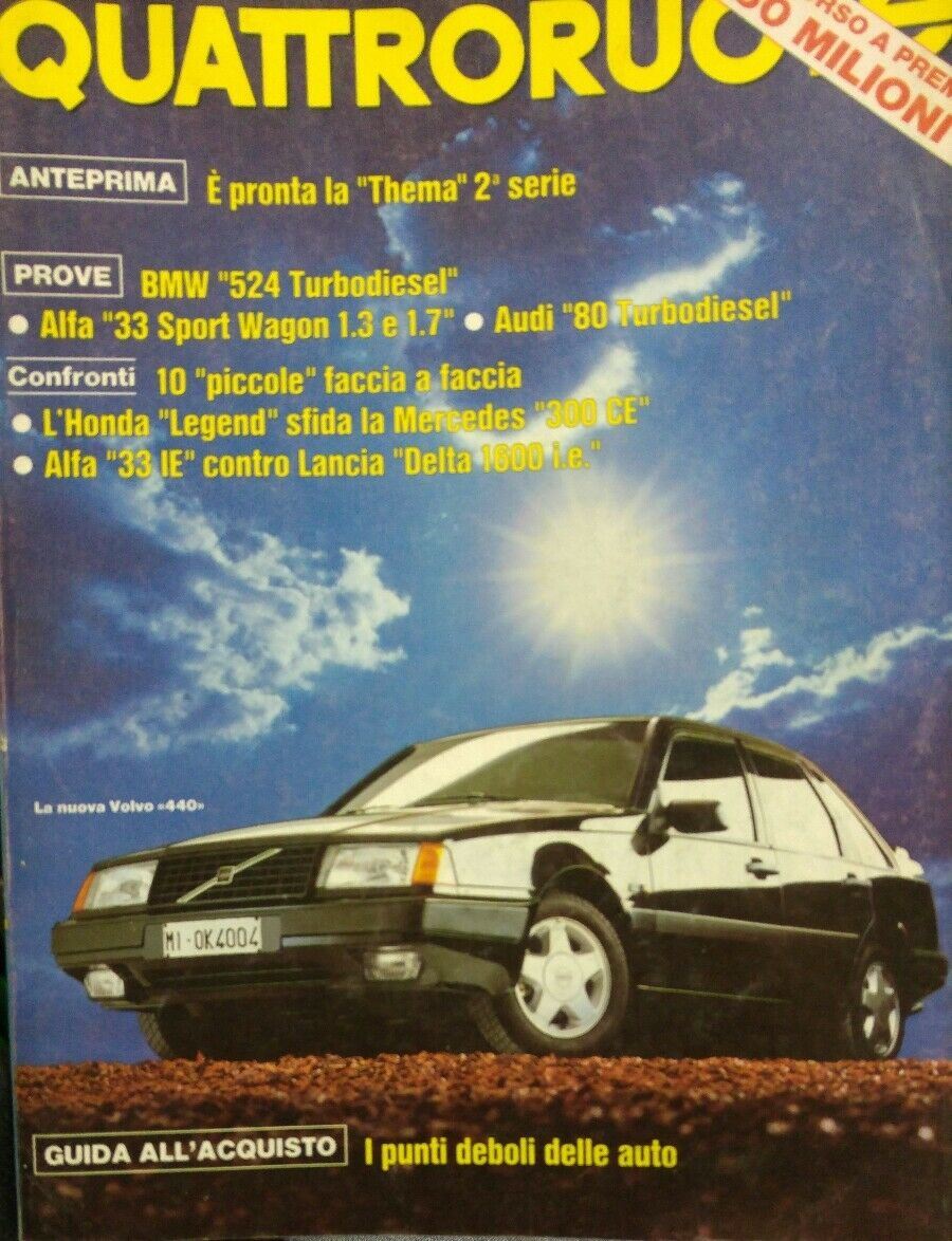 QUATTRORUOTE SETTEMBRE 1988