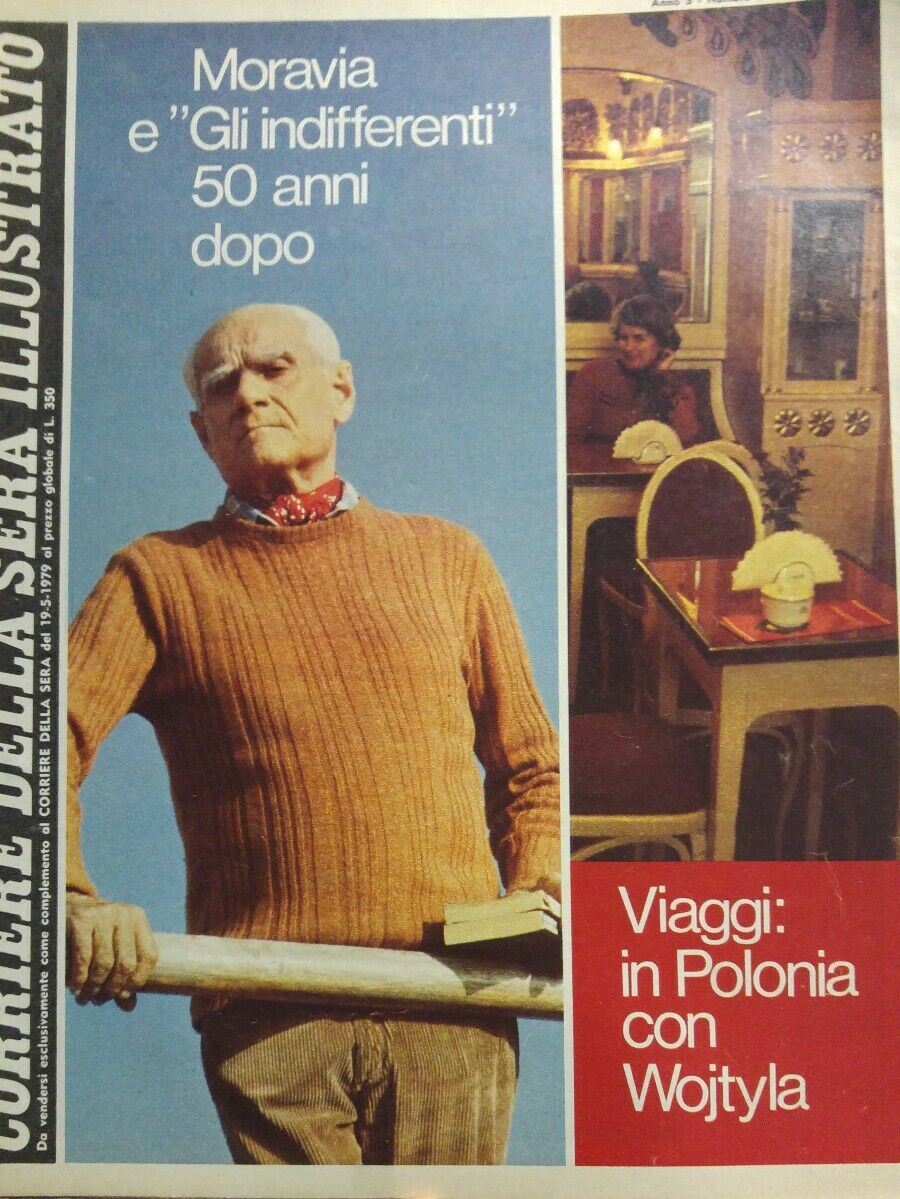 CORRIERE DELLA SERA ILLUSTRATO N.20 1979 MORAVIA WOJTYLA