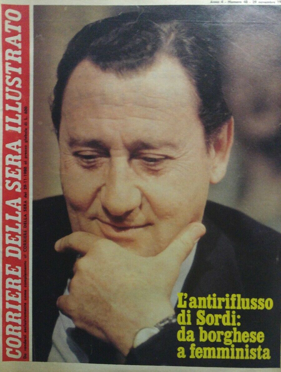 CORRIERE DELLA SERA ILLUSTRATO N.48 1980 ALBERTO SORDI