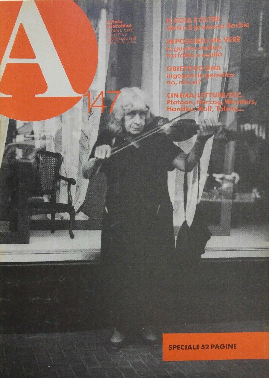 RIVISTA ANARCHICA N.147