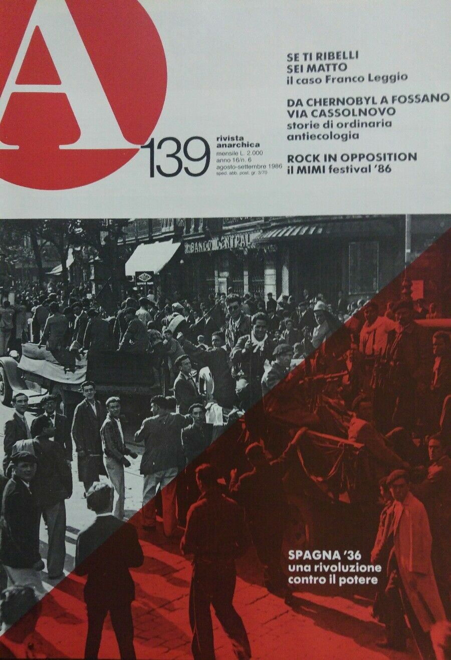RIVISTA ANARCHICA N.139