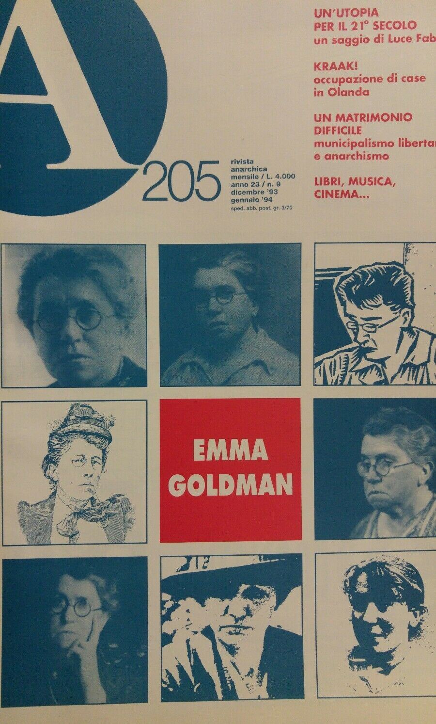 RIVISTA ANARCHICA N.205 GENNAIO 1994