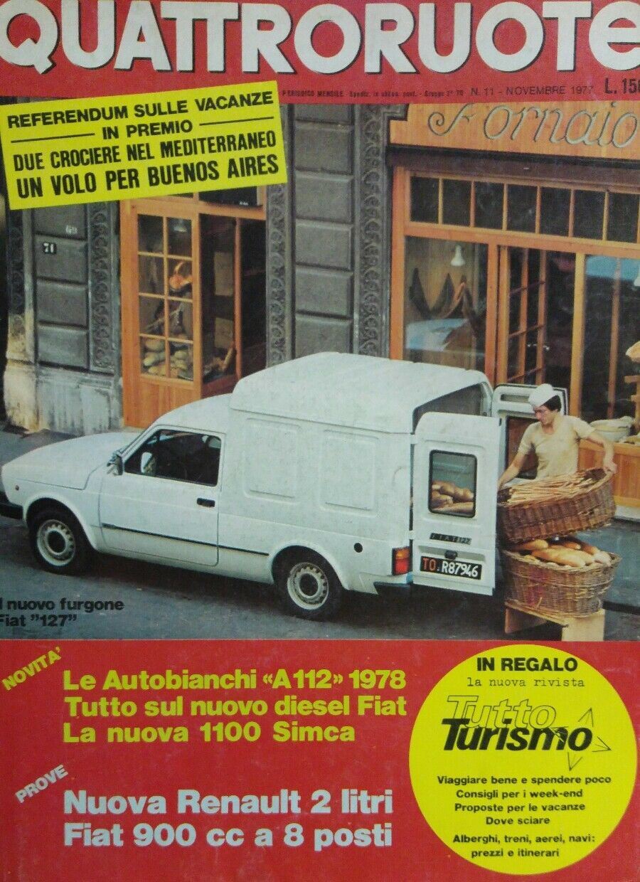 QUATTRORUOTE NOVEMBRE 1977