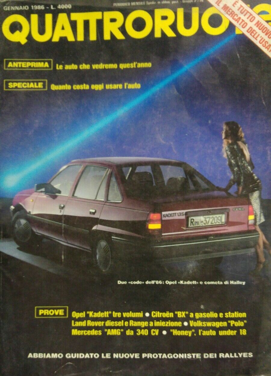 QUATTRORUOTE GENNAIO 1986