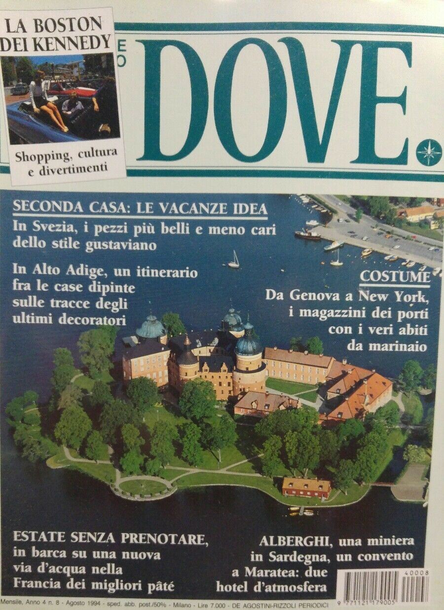 DOVE AGOSTO 1994 TRENTINO SVEZIA SARDEGNA MARATEA