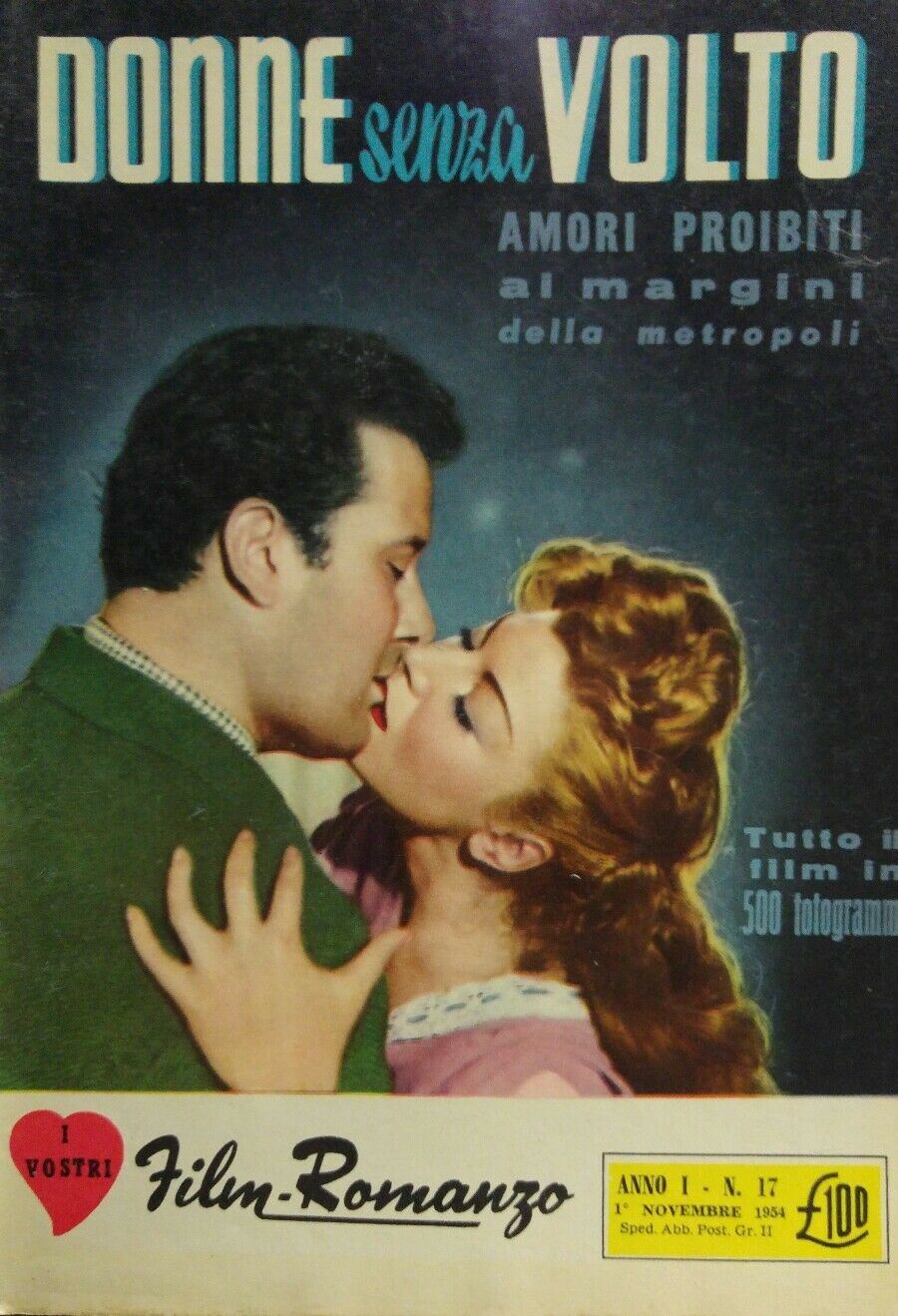 FILM ROMANZO N.17 1954  DONNE SENZA VOLTO