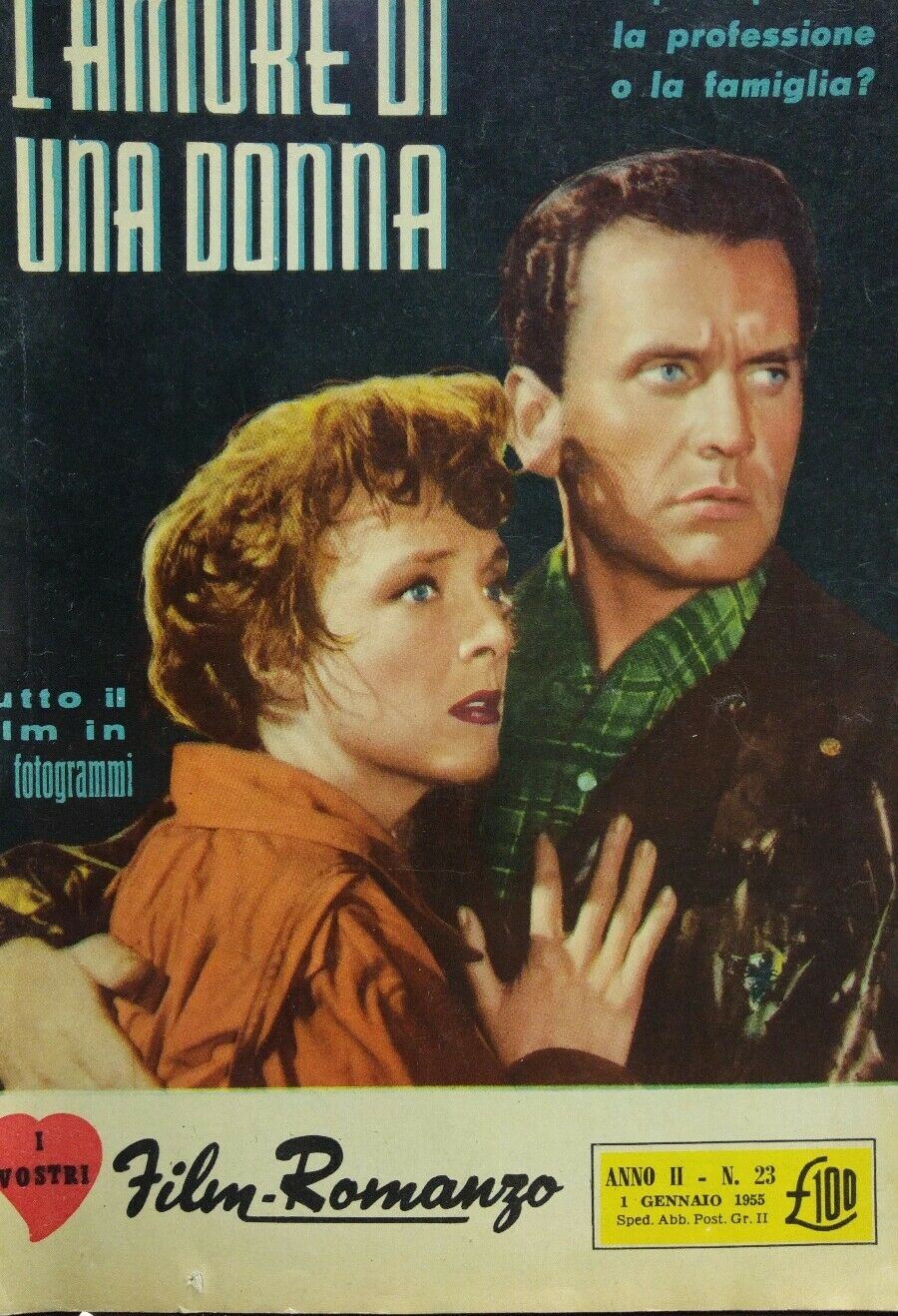 FILM ROMANZO N.23 1955 L'AMORE DI UNA DONNA