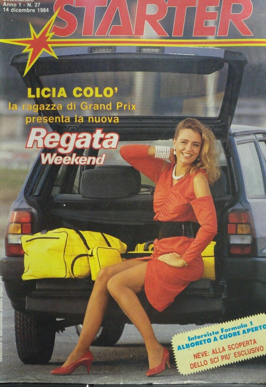 STARTER N.27 1984 REGATA WEEKEND LICIA COLO' POSTER ILONA STALLER