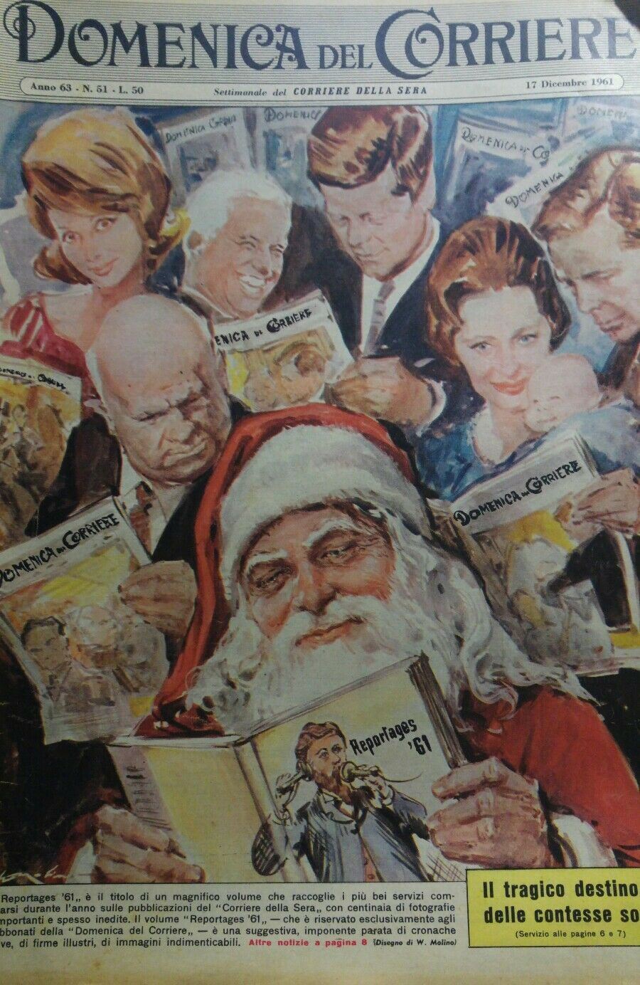 DOMENICA DEL CORRIERE N.51 1961