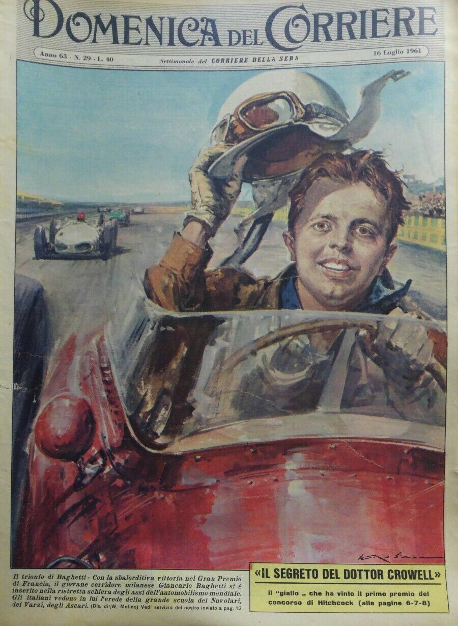 DOMENICA DEL CORRIERE N.29 1961 BAGHETTI