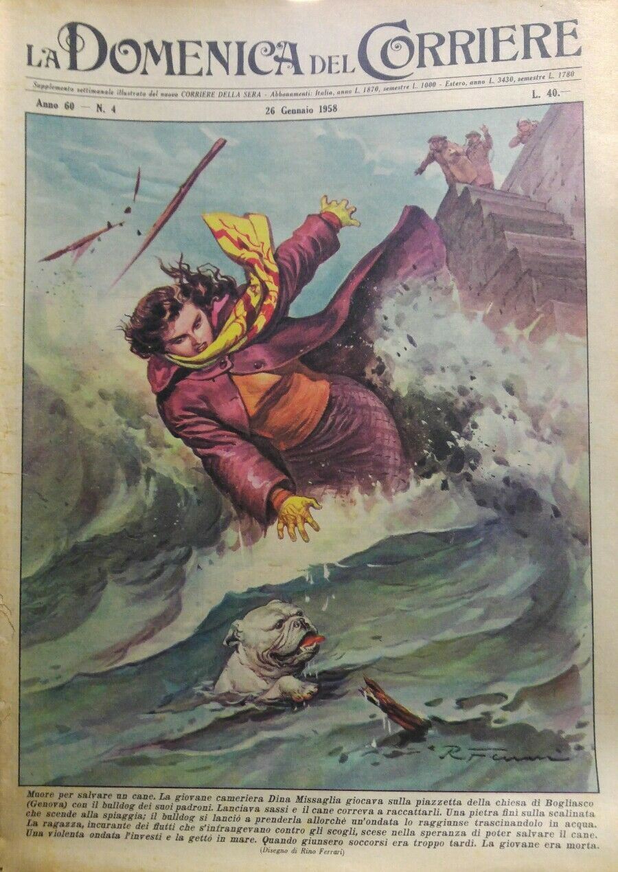 LA DOMENICA DEL CORRIERE N.4 1958