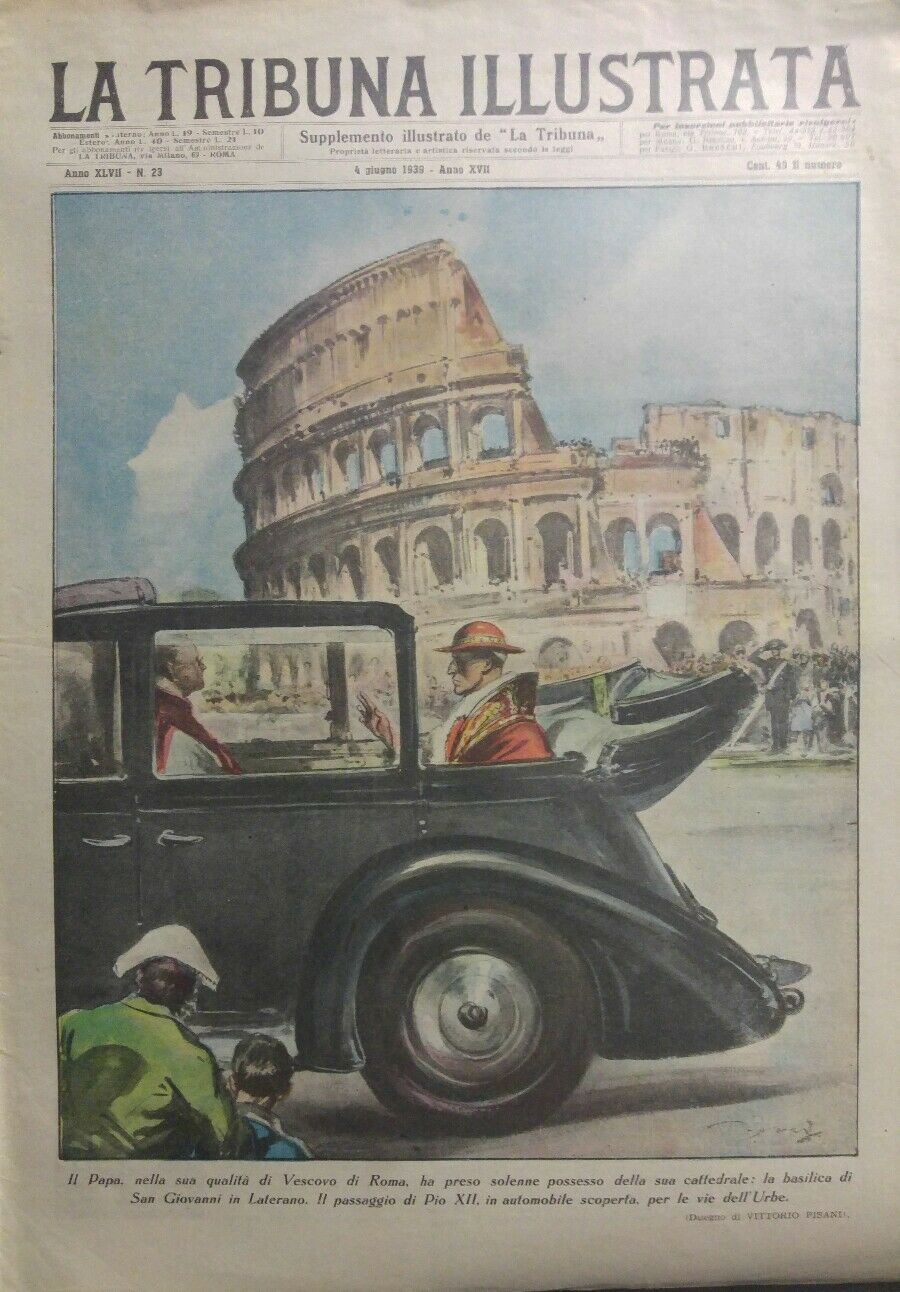 LA TRIBUNA ILLUSTRATA N.23 1939 PIO XII