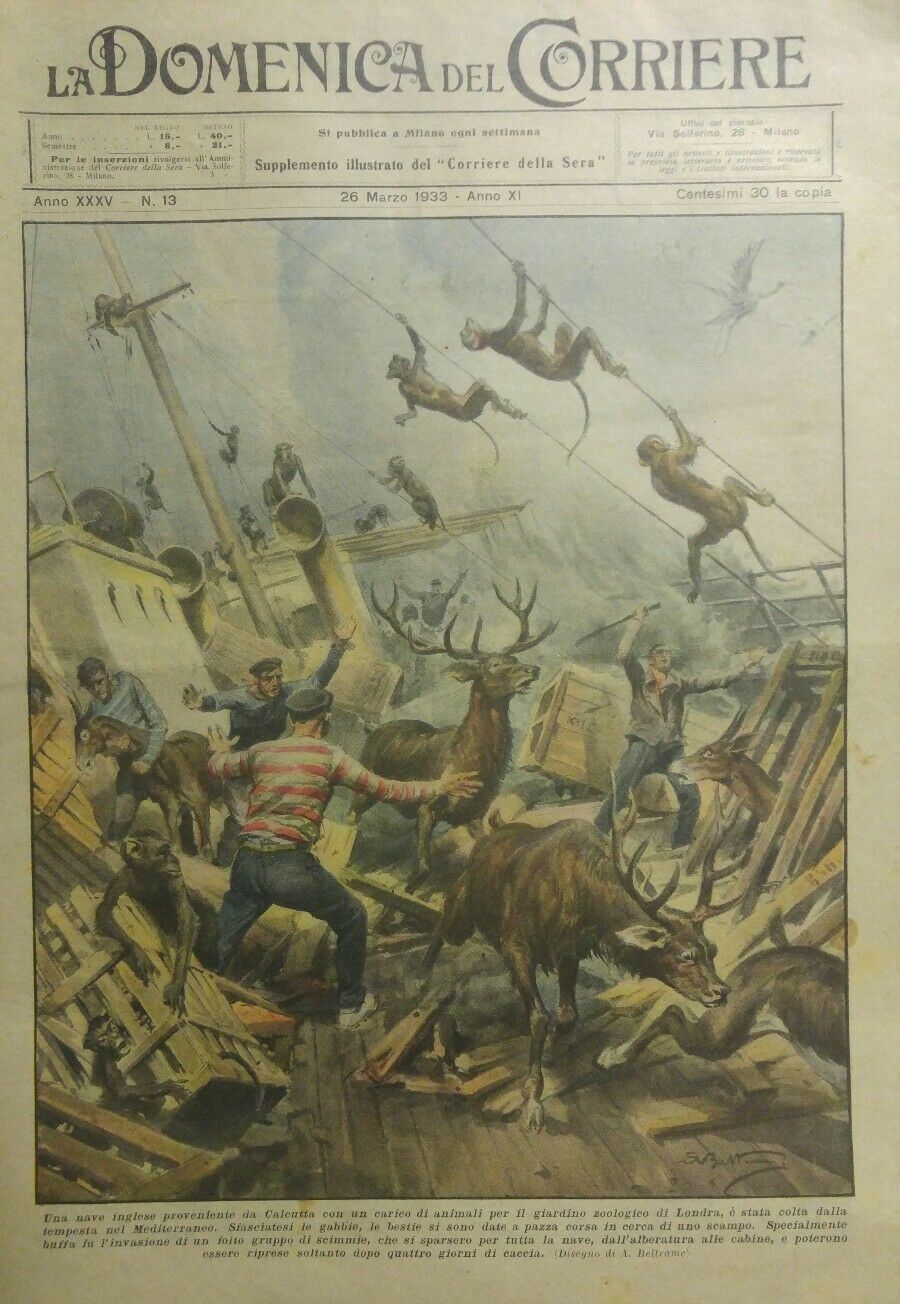LA DOMENICA DEL CORRIERE N.13  1933