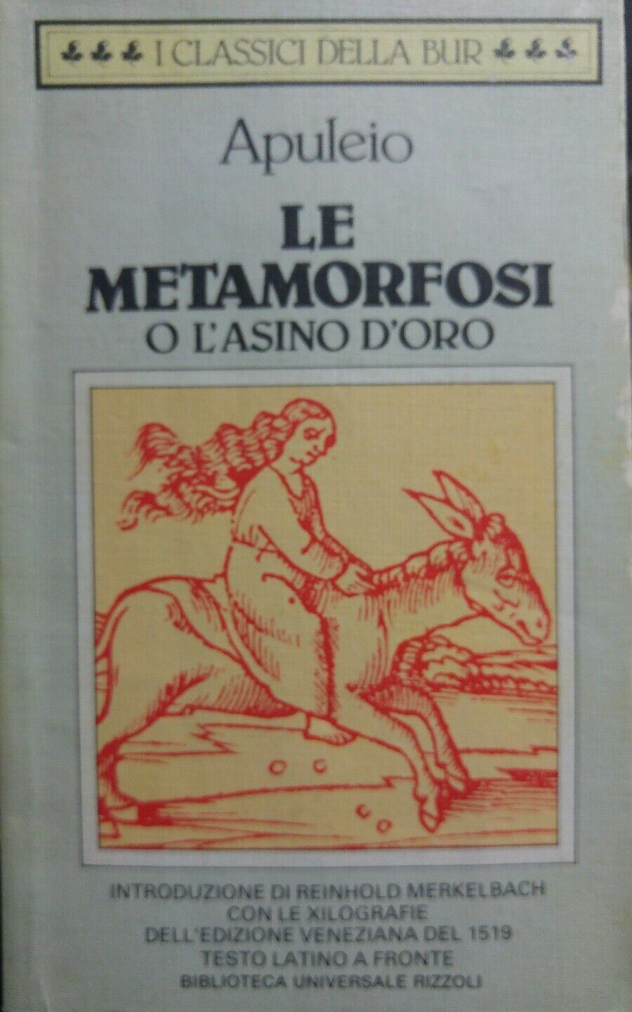 APULEIO LE METAMORFOSI BUR V edizione