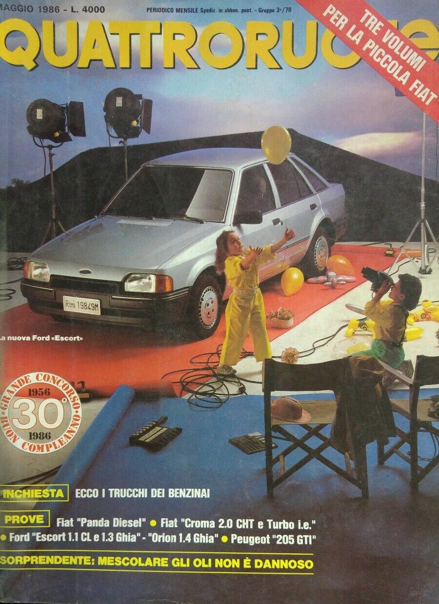 QUATTRORUOTE MAGGIO 1986