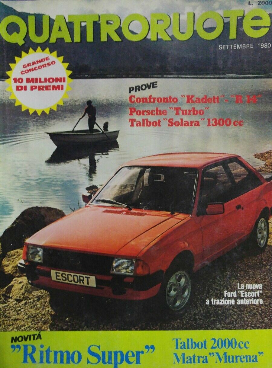 QUATTRORUOTE SETTEMBRE 1980